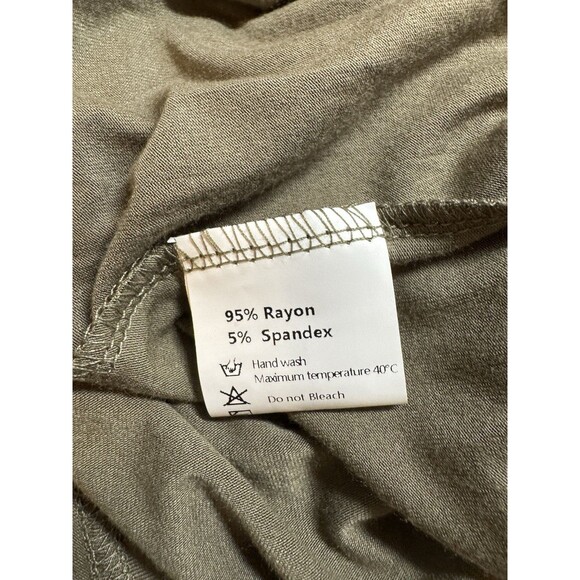 Deep self Dress Knit Maxi Dolman Short Sleeve Olive Green Fall Boho Maxi New XL - Picture 7 of 8